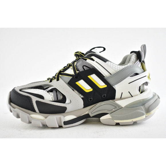 Balenciaga Track Sneaker Womens Black Grey White Yellow Platform Flat Trainer 36 - Picture 9 of 11